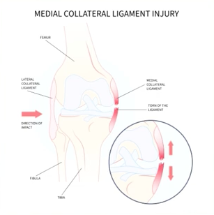 Medial Collateral Ligament (MCL) Injury illustrated
